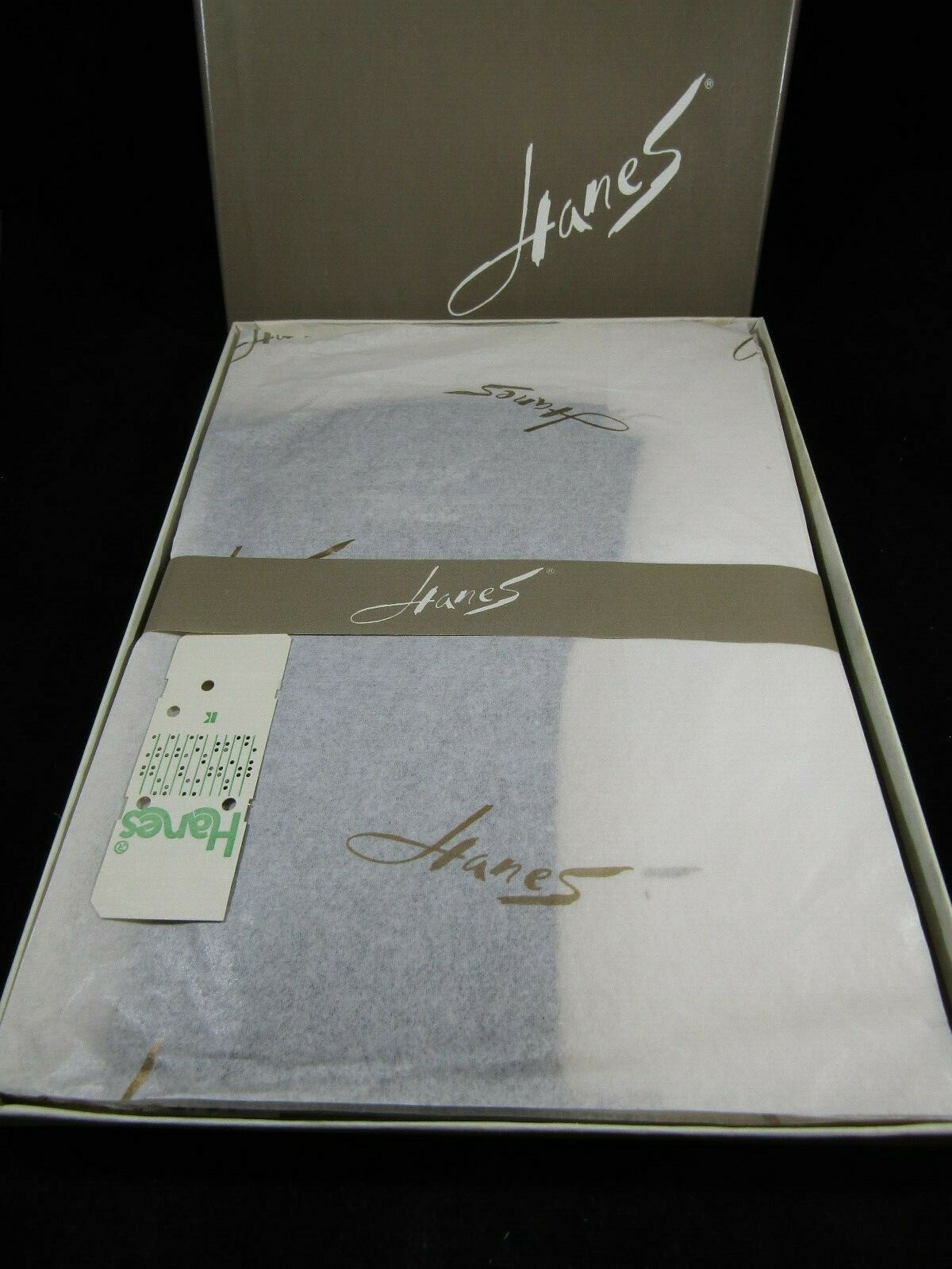 NOS Vintage Hanes Stockings- Gentle Brown Heel & Toe- 8.5-9.5 Medium 210- 3 Pair
