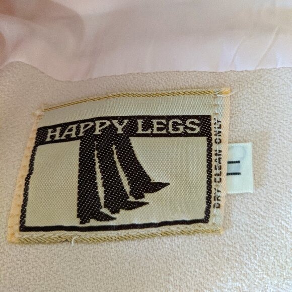 Vintage Happy Legs Double Breasted Blazer Jacket Pink M/L Preppy Retro 80s 90s