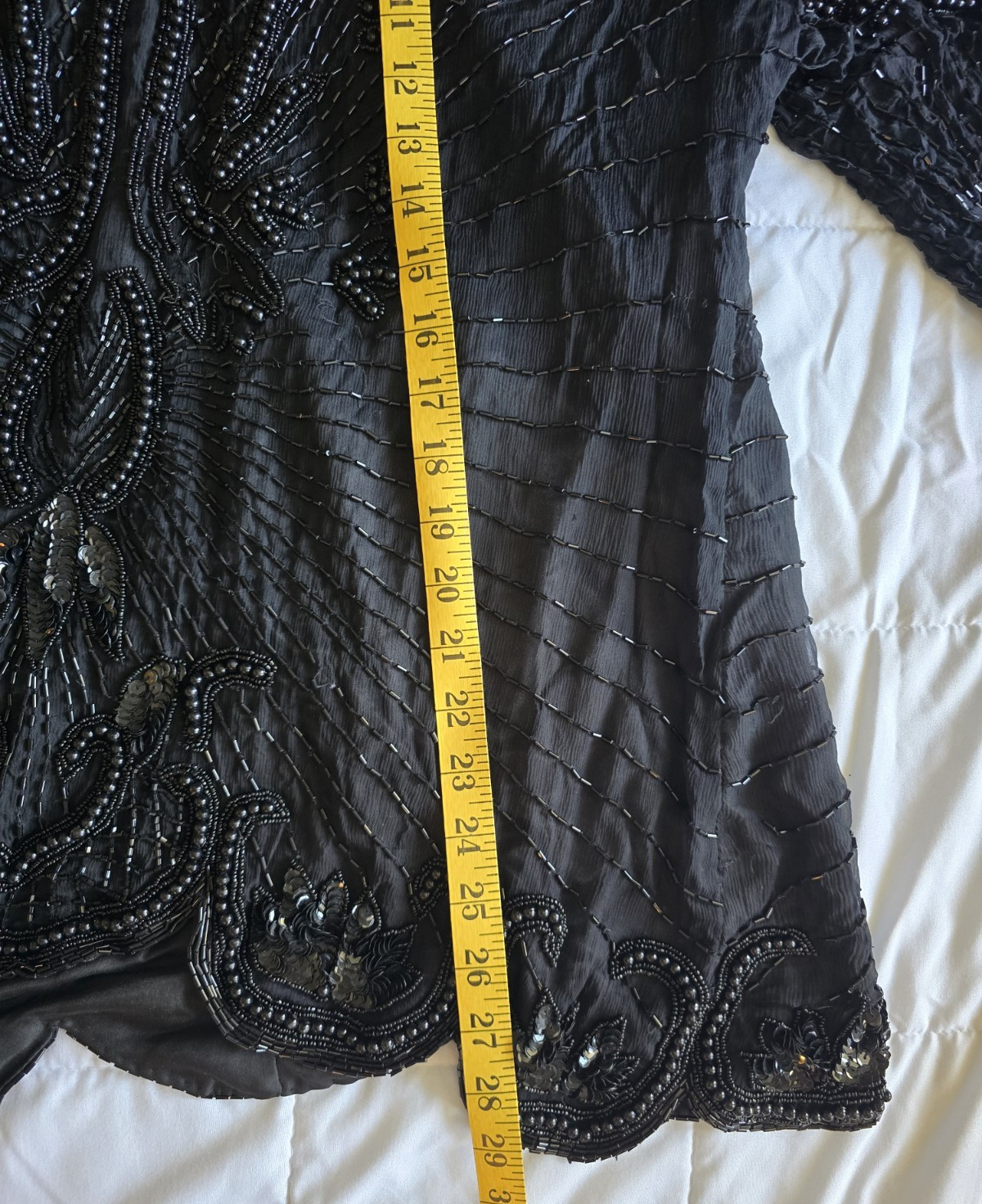 VTG 80’S BEADED SEQUIN EVENING COCKTAIL 2-Piece Top and Skirt XL(no Sz Tag)