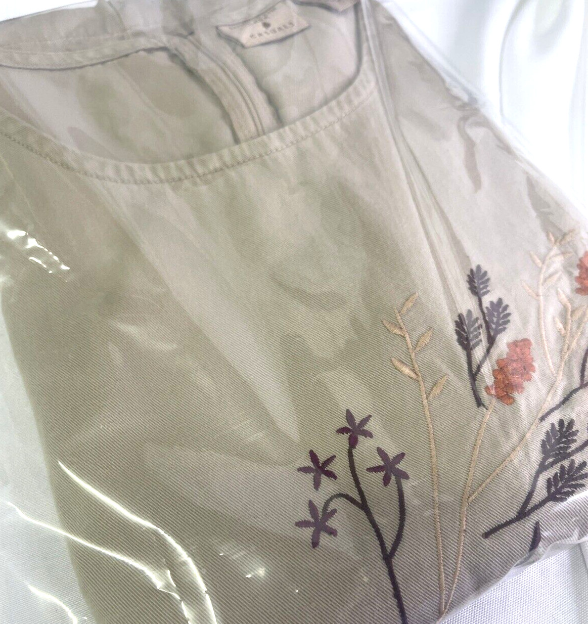 Vintage Mountain Lake Casuals Sleeveless Dress~Size S~100% Cotton~Prairie Style