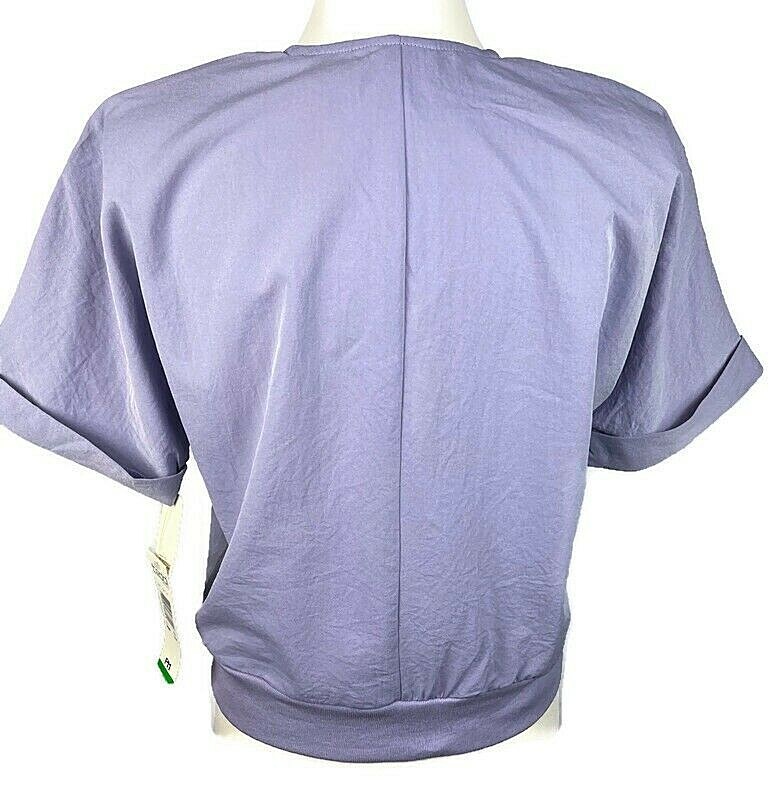 VINTAGE Teddi Petite Women’s Top Petite PM Lavender White Floral Pearls