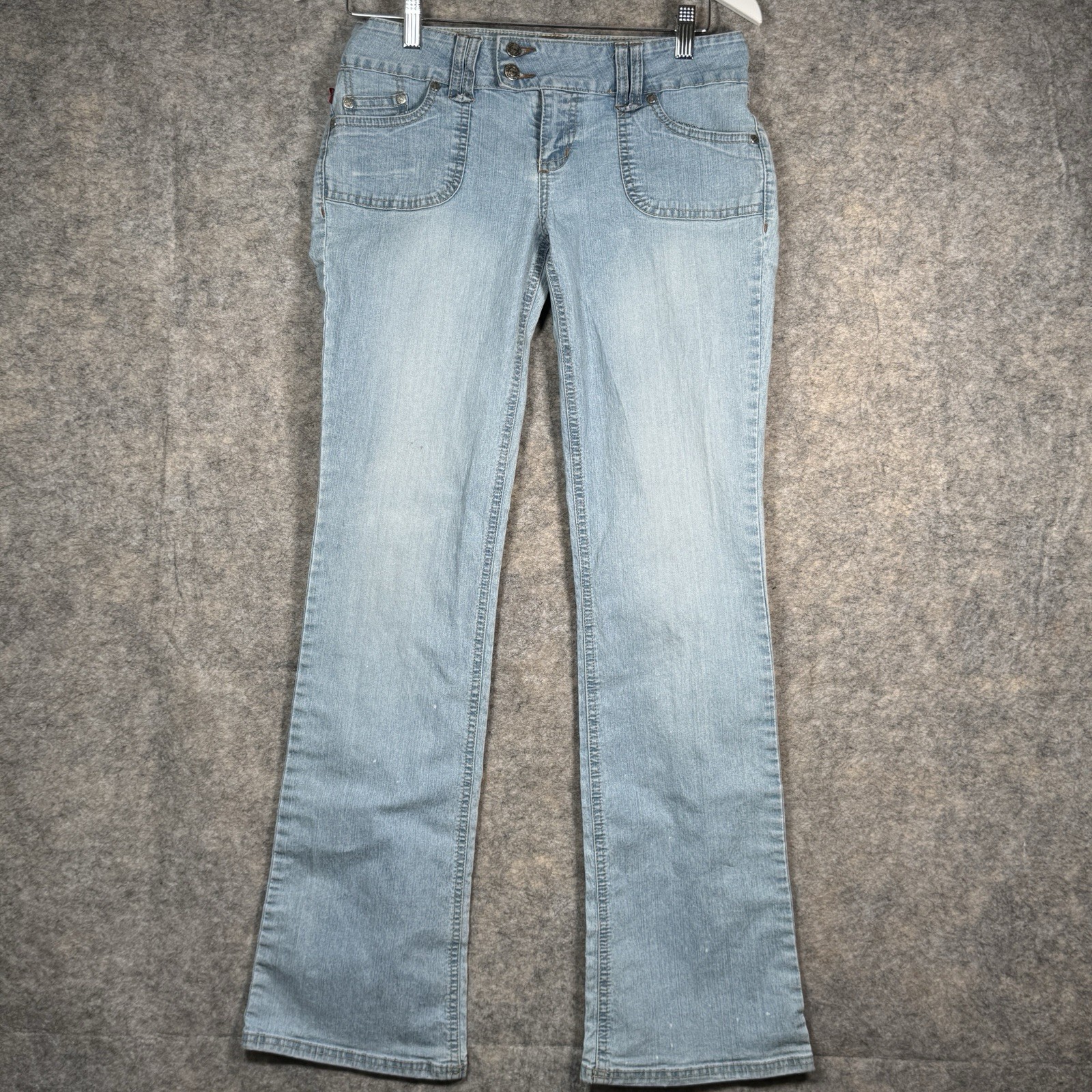 Vintage Y2K YMI Light Blue Wash Jeans Womens Size 7 30×30 Low Rise
