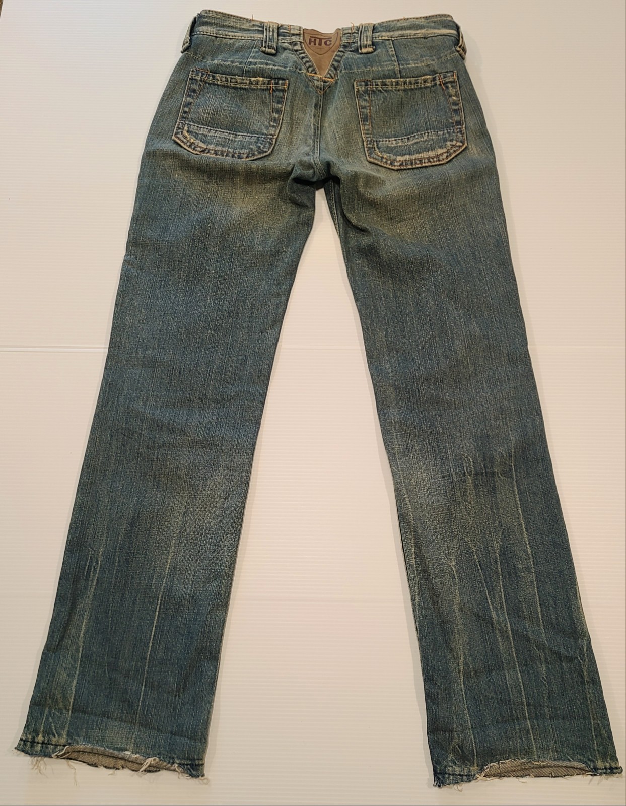 HTC Hollywood Trading Company Vintage Jeans, Made in Italy, sz 26, Distressed