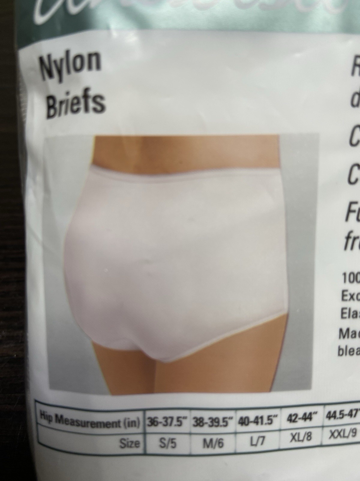 JC PENNY~UNDERSCORE~Full Brief Nylon Sissy Granny NIP~SIZE 8-3 Pairs