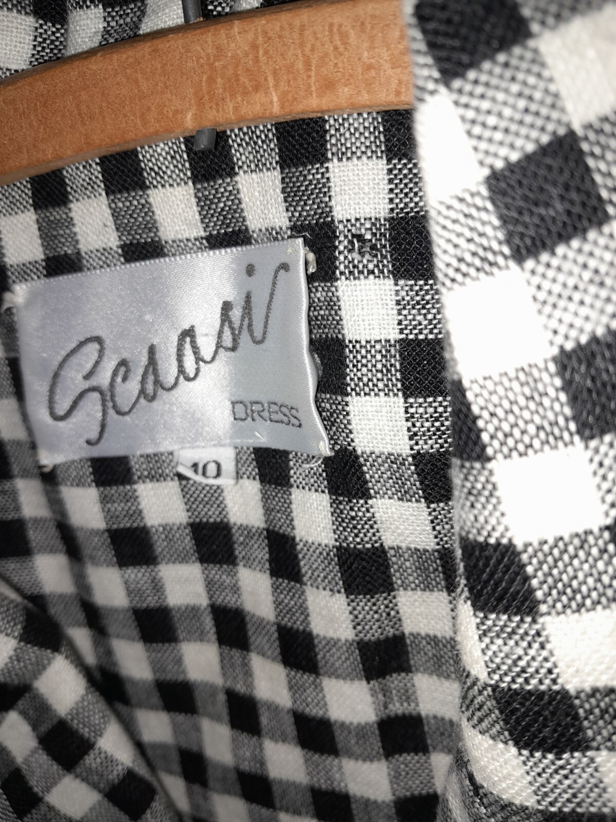 Vtg 80s 90s ARNOLD SCAASI gingham DAISY 2 Tone Print Jacket Blazer Fran Nanny M