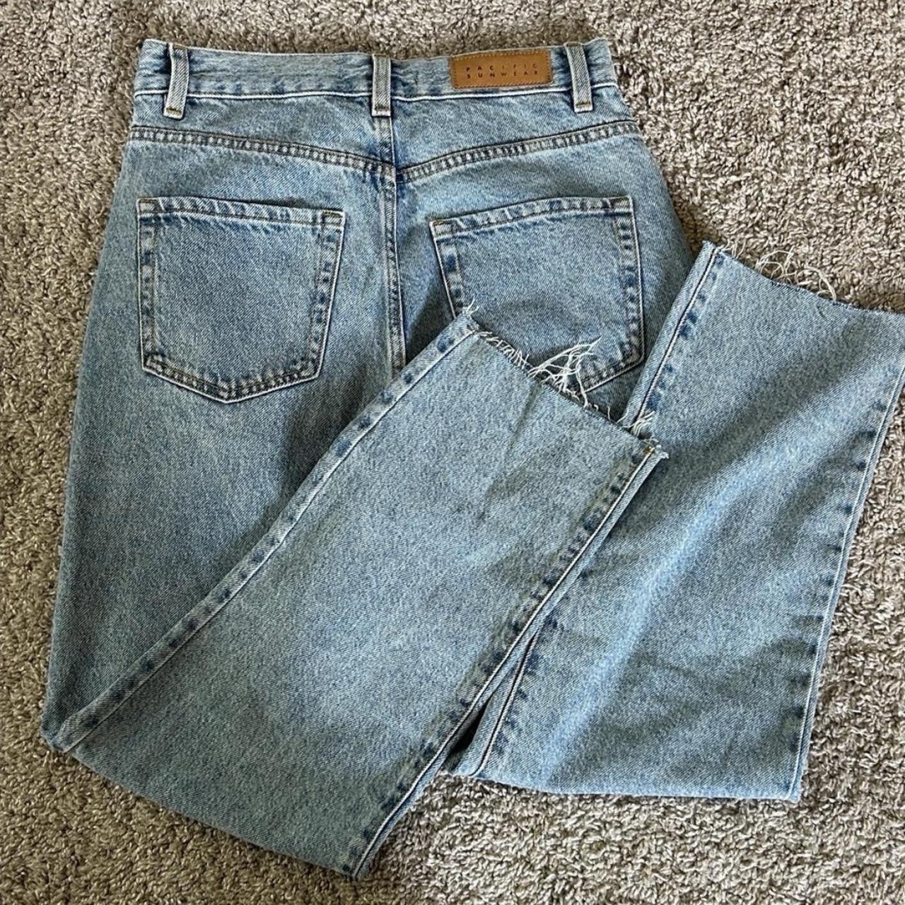 Vintage High Waist Light Wash Blue Denim Women’s Classic Retro Jeans Pants