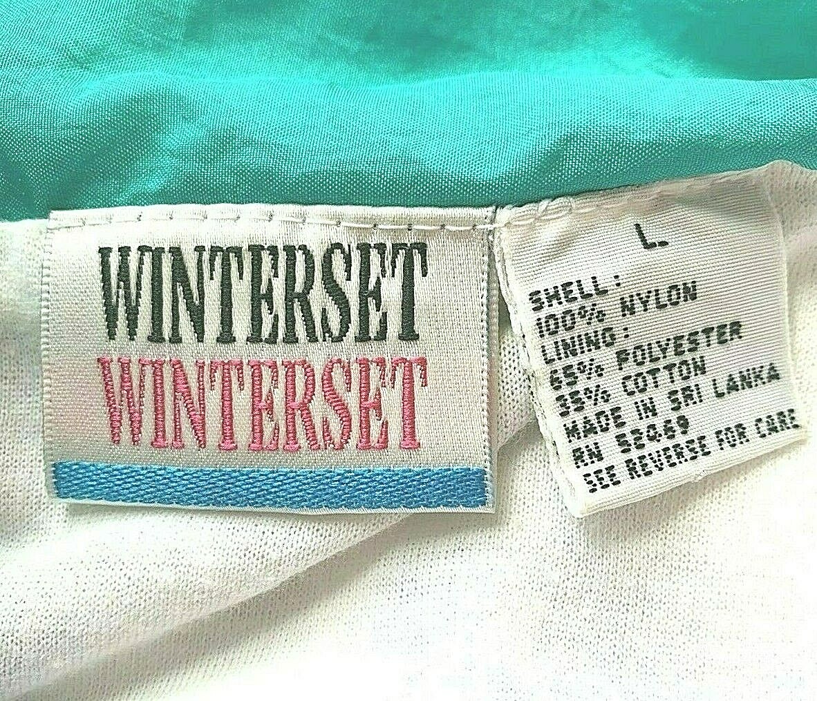 Vtg 80s Women L Windbreaker Track Jacket Lined Purple Teal Retro Swifty Boho