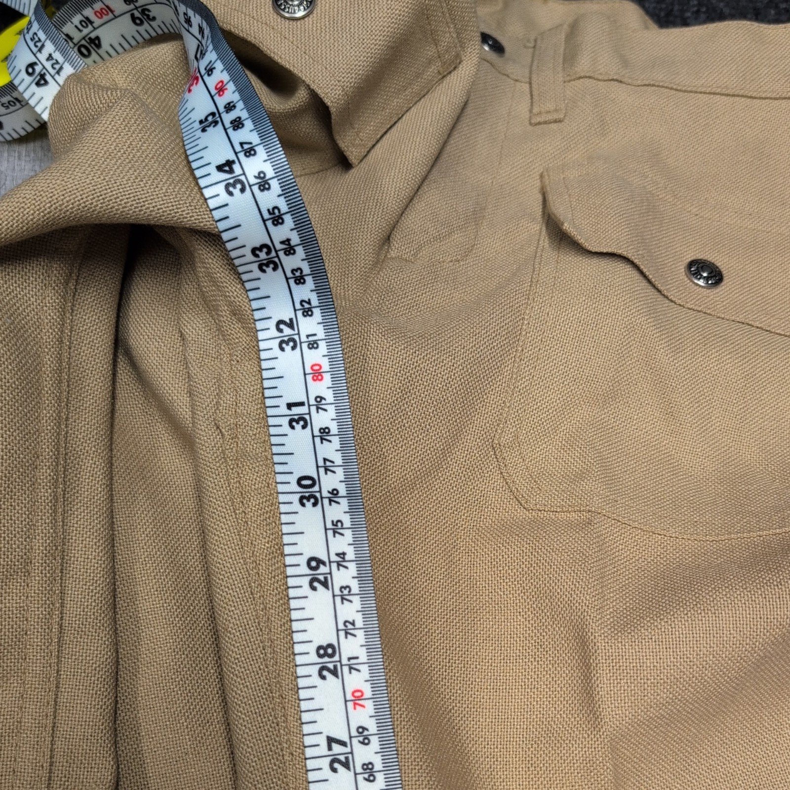 Levi’s For Gals Sta-Prest Cotton Canvas Slacks 28×32 Big E Bush Pants Bellbottom