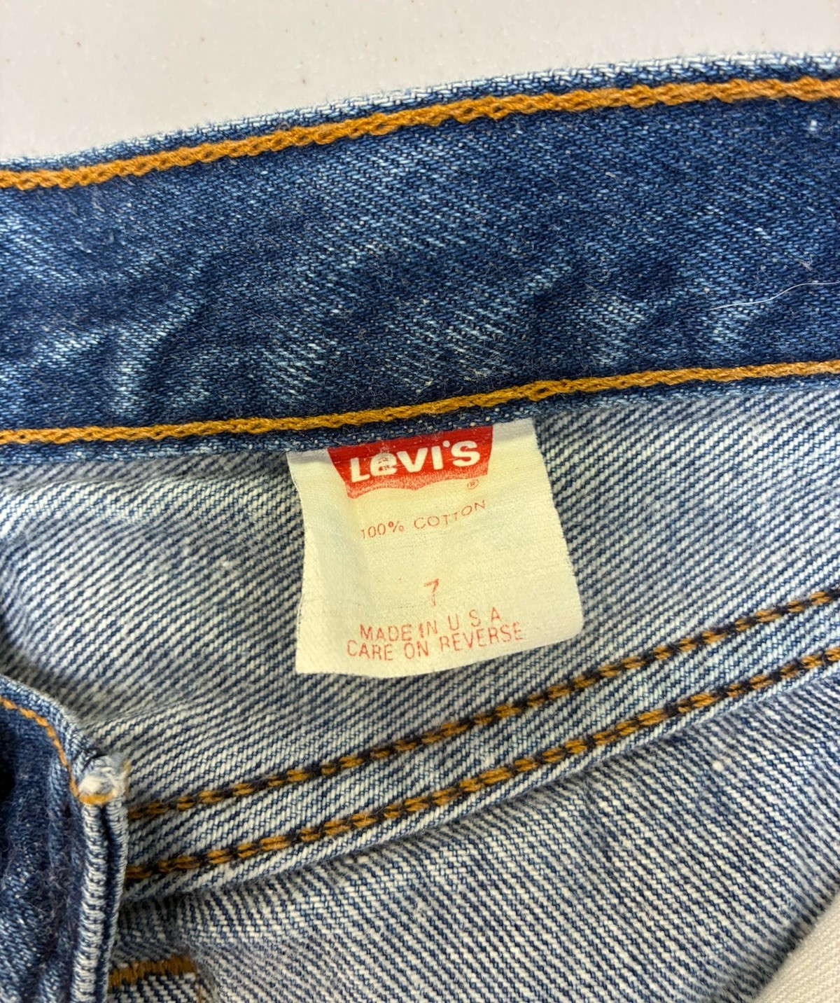 Vintage 1990 Levi’s 550 Women’s Size 7L Made in USA High Rise Tapered Leg 27×32