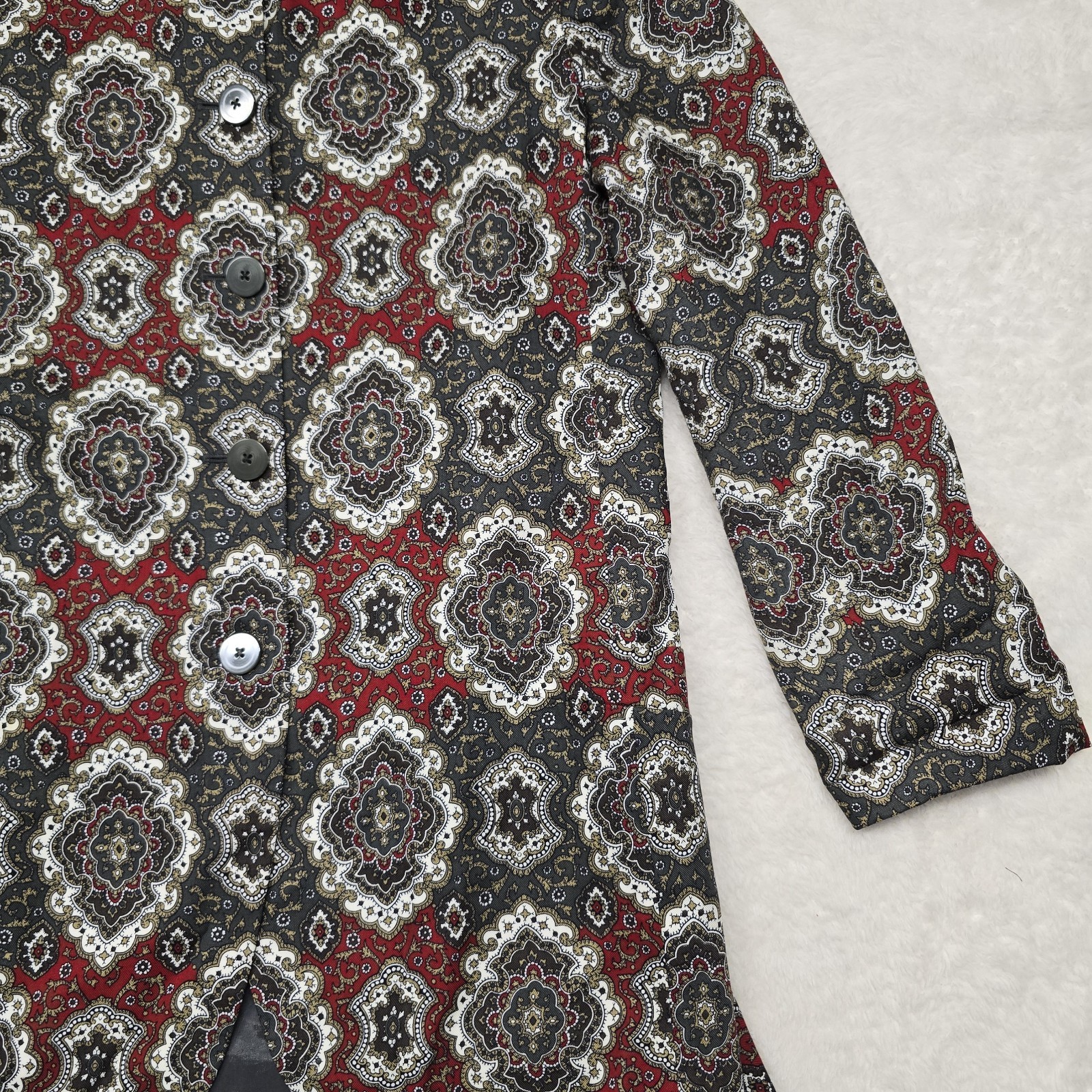 Vintage Evan Picone Blazer Womens 12 Lined Career Jacket Classic Office Tapestry