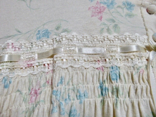 VTG NWT Cottage Core Nightgown Yellow Floral Lace Bow Long Women’s Sz 1X Prairie