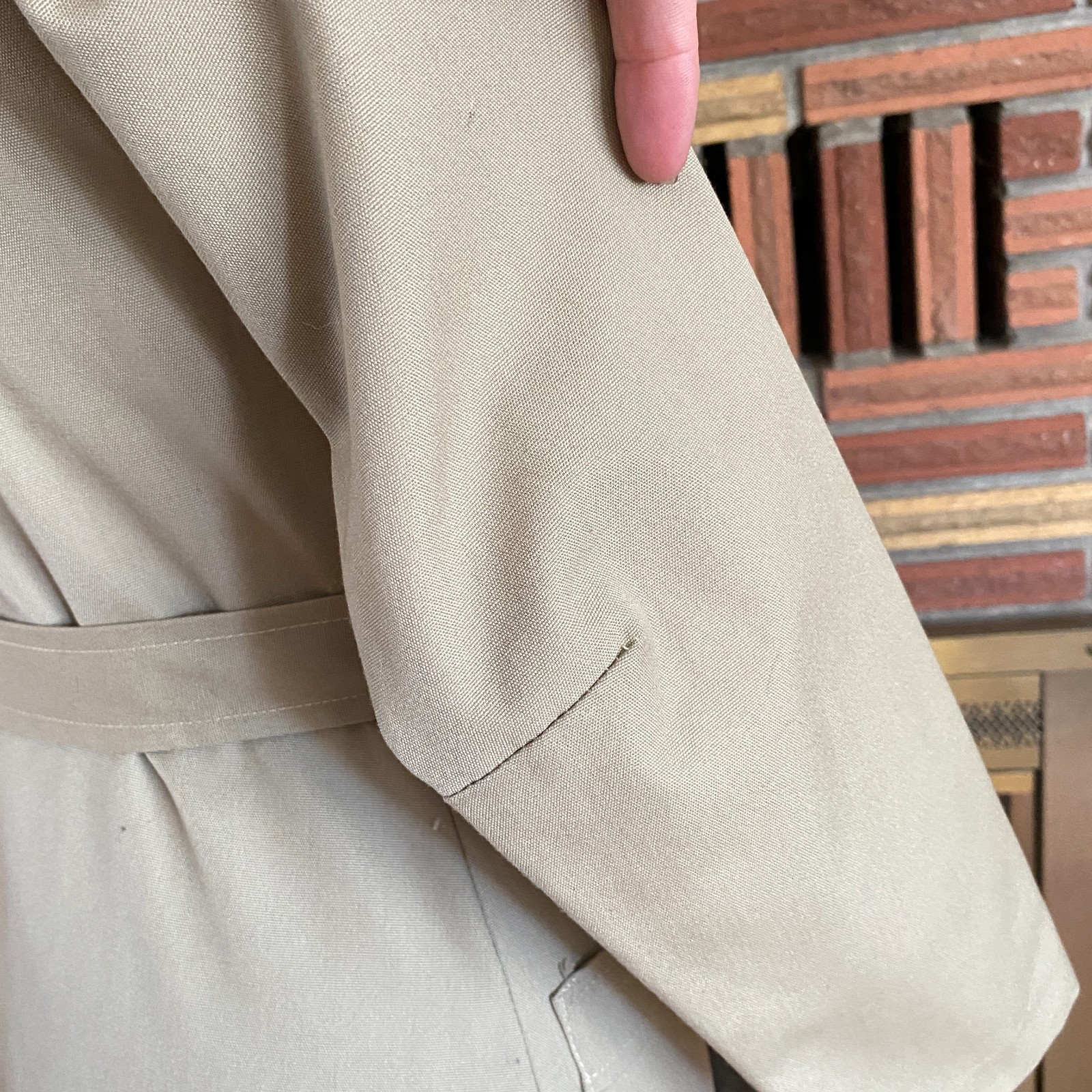 Womens 1970s Spring Jacket Tan Size XS