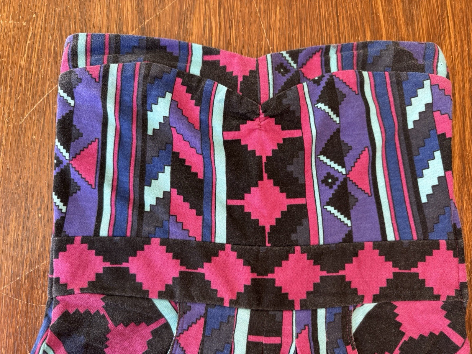 Vintage Billabong 90s/80s Tube Top Dress Aztec Geometric