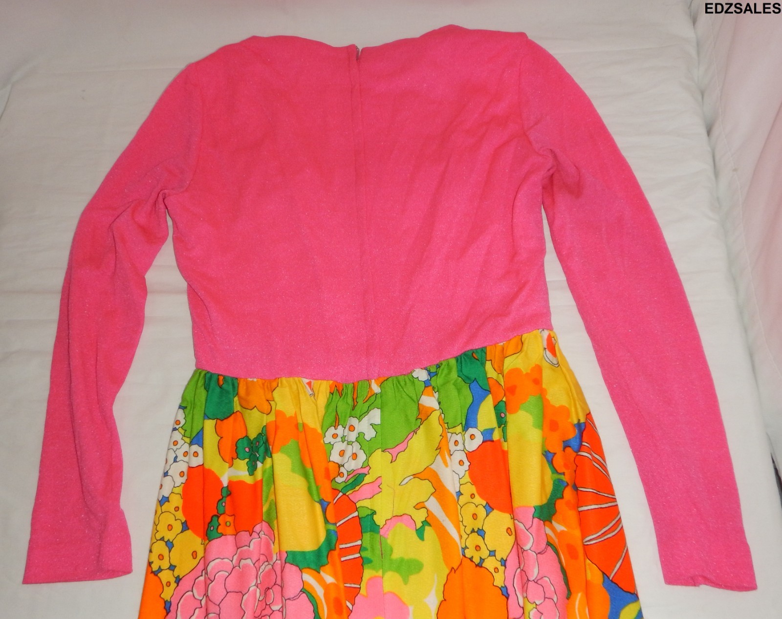 Lilli Diamond Vintage 60s/70s Floral Pattern Dress