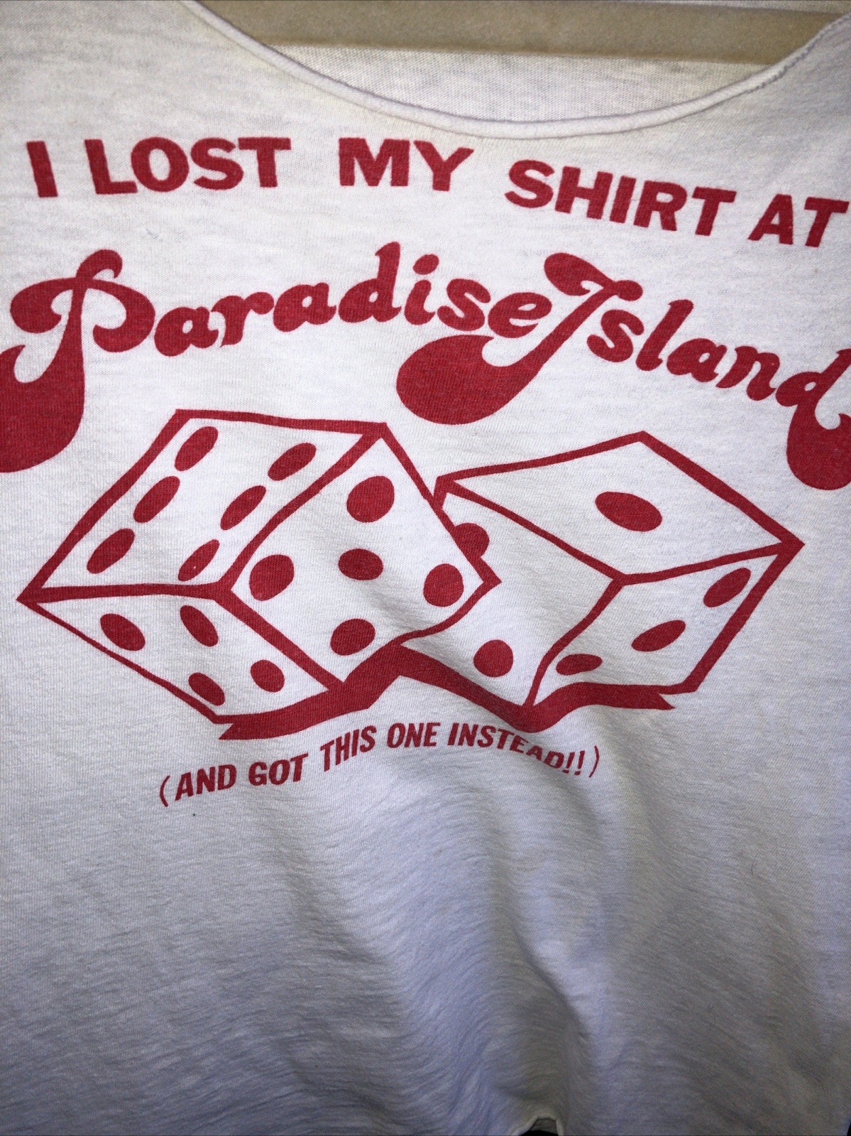 Vintage 70’s 80’s I Lost My Shirt At Paradise Island Got This One Instead Small