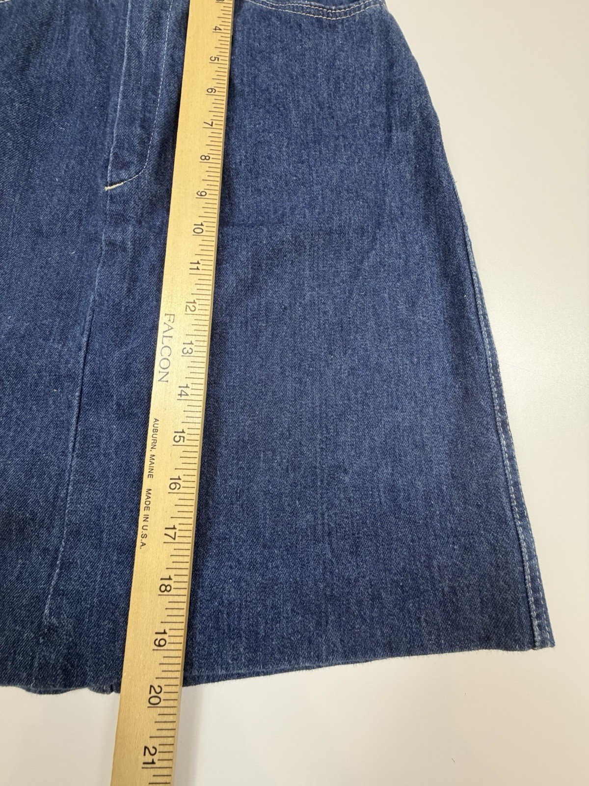 Vintage Rumble Seats USA High Rise Denim A-Line Skirt Women’s XS 25 Waist