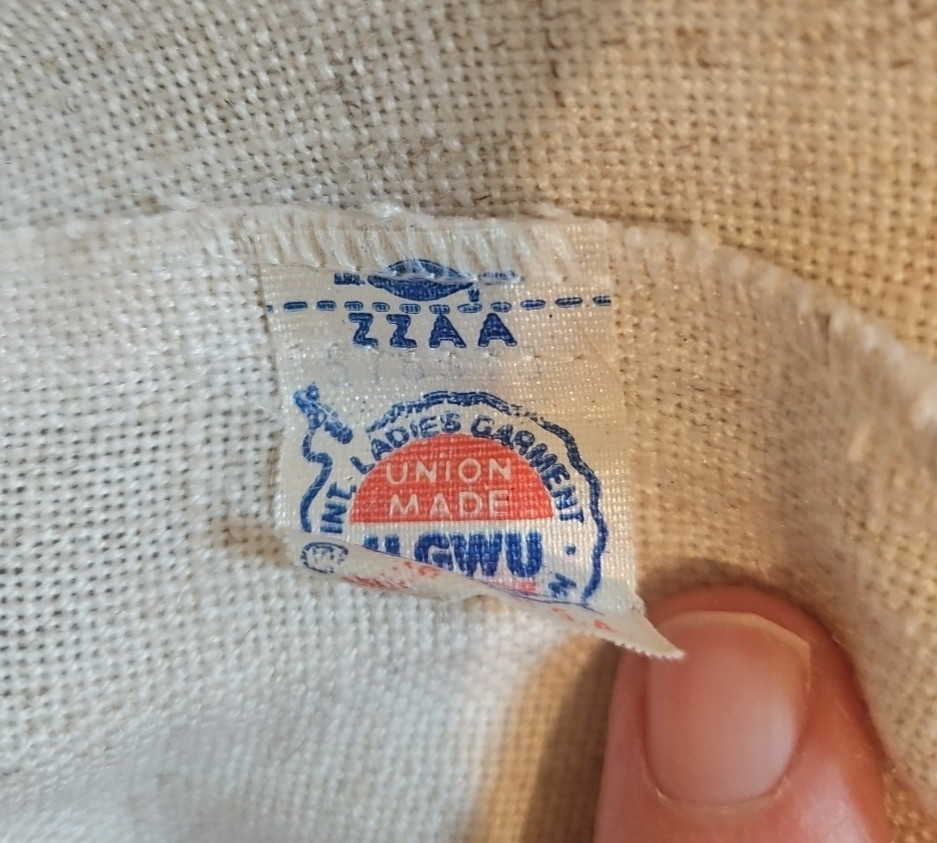 Vintage Skirt Sears Below Knee Pleated Union USA Made No Size Pockets! Read