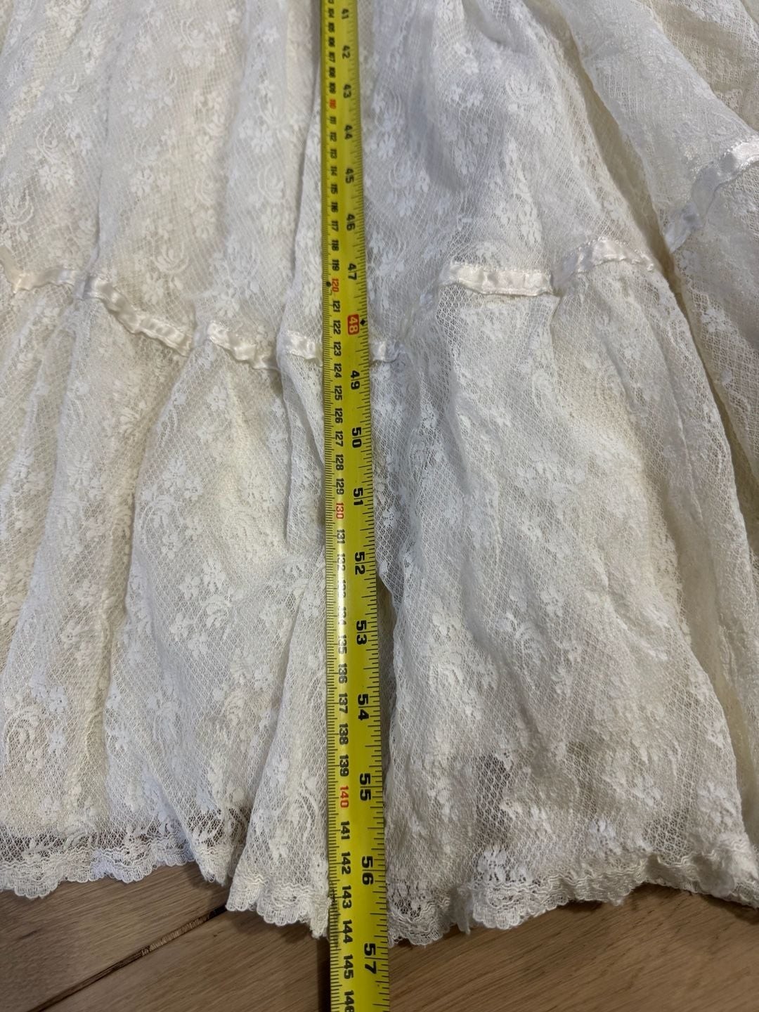Vintage 70s Gunne Sax Romantic Renaissance Bridal Maxi Lace Dress Sz 8-9?