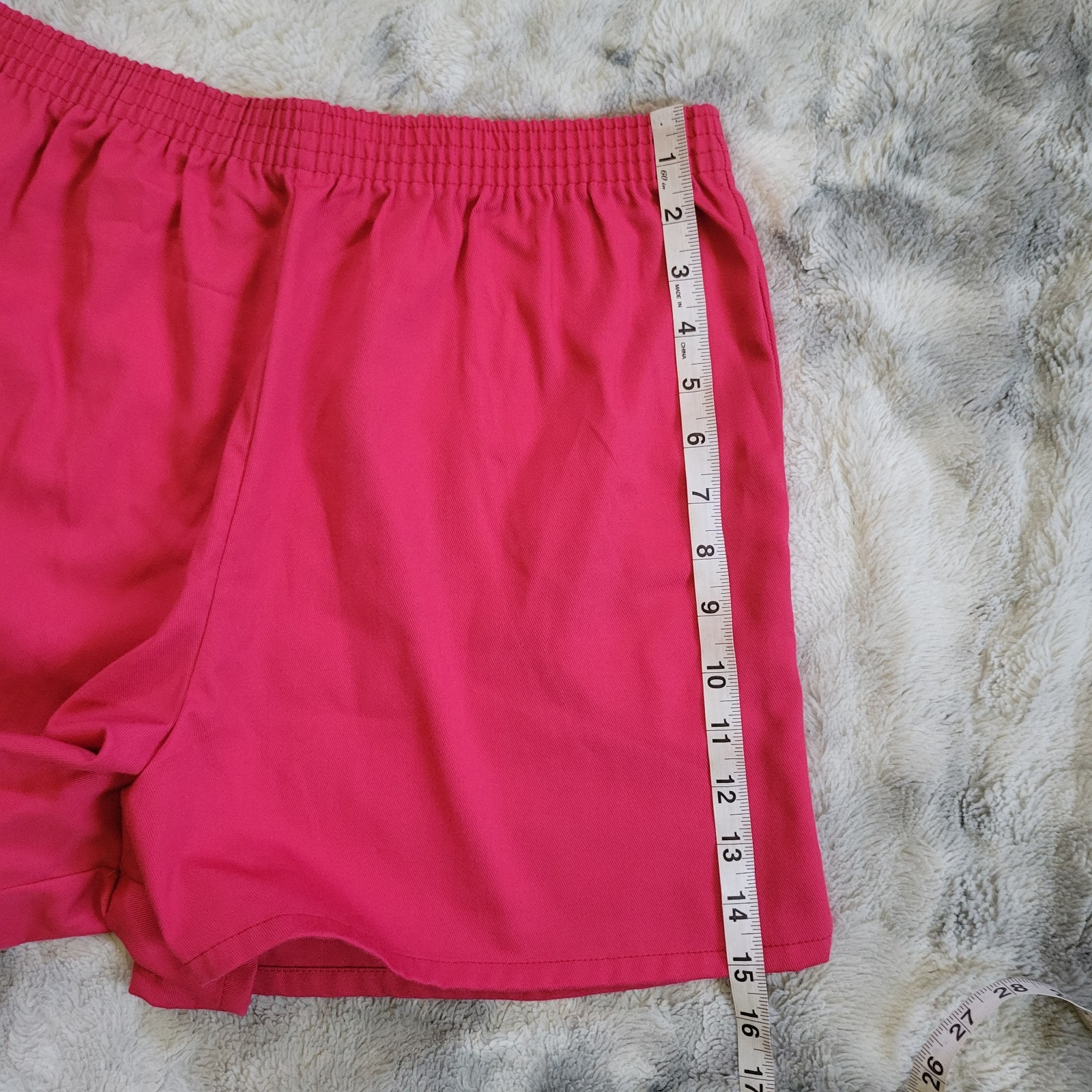 VTG 80s Hampton East Pink Athletic Shorts Size 18 WAIST 29.75 IN. Made In USA