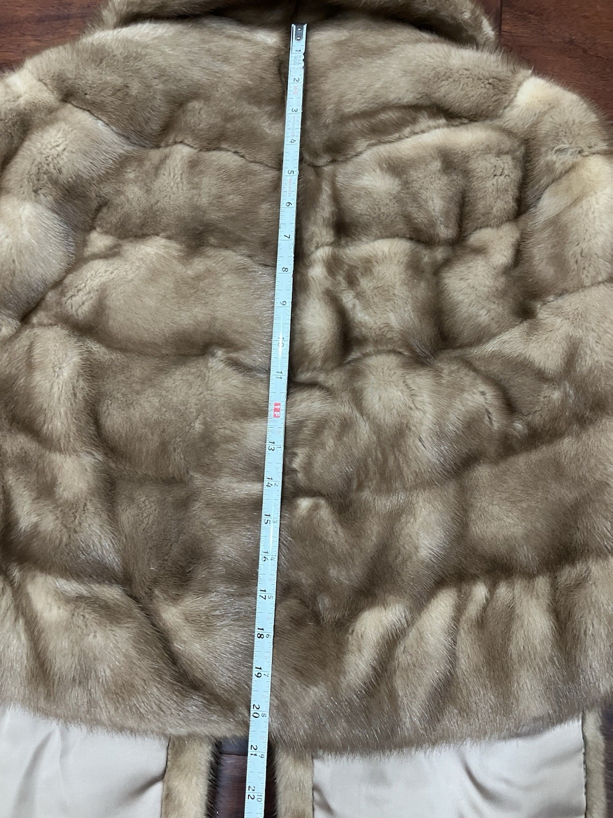 Vintage 60s Blonde Mink Fur Cape Stole Shawl Jacket Cropped Bridal Old Hollywood
