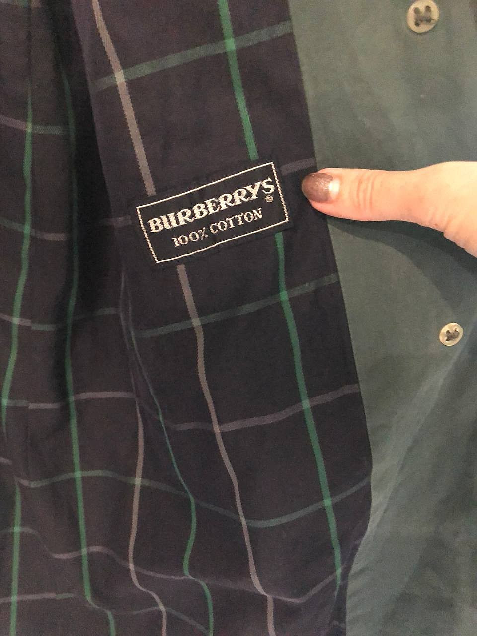 Vtg 1988 Burberrys Balmacaan Coat Emerald Green England Mens 40 Ex Long / Unisex