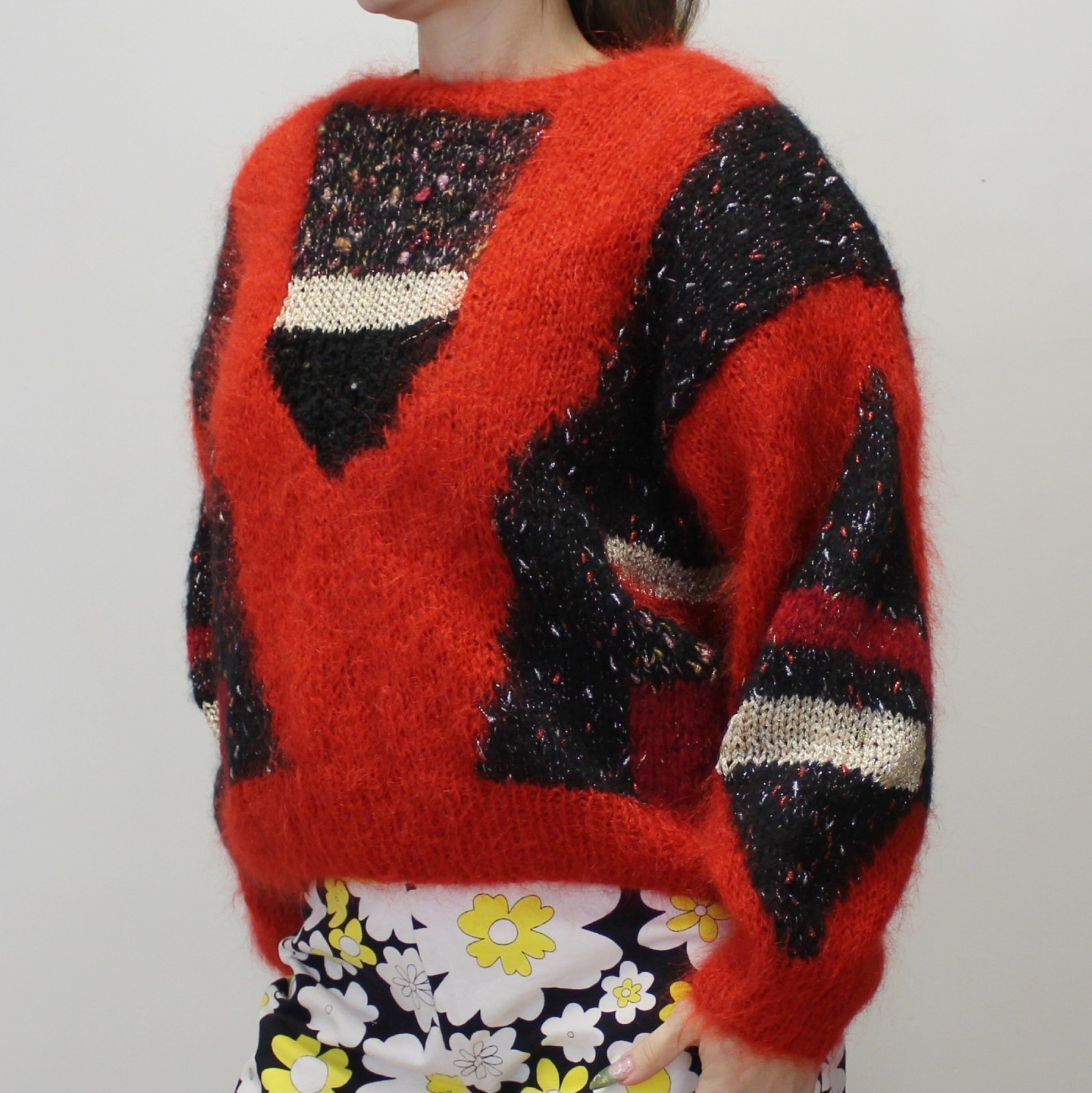 Vintage 80s Mohair Blend Sweater from Alba Handmade