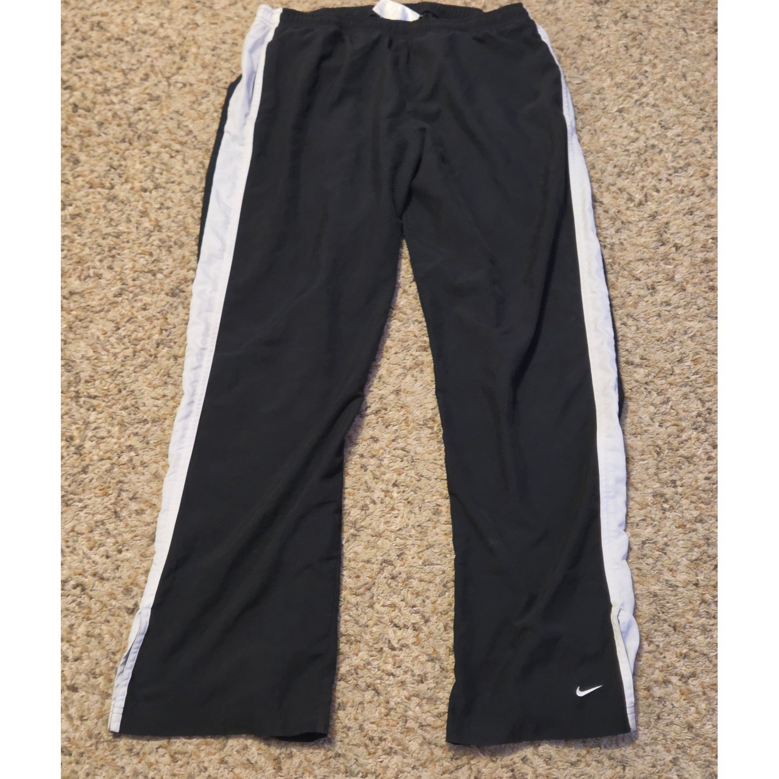 Vintage Nike Elastic Waistband Track Pants Women’s Size Large (12-14) Black