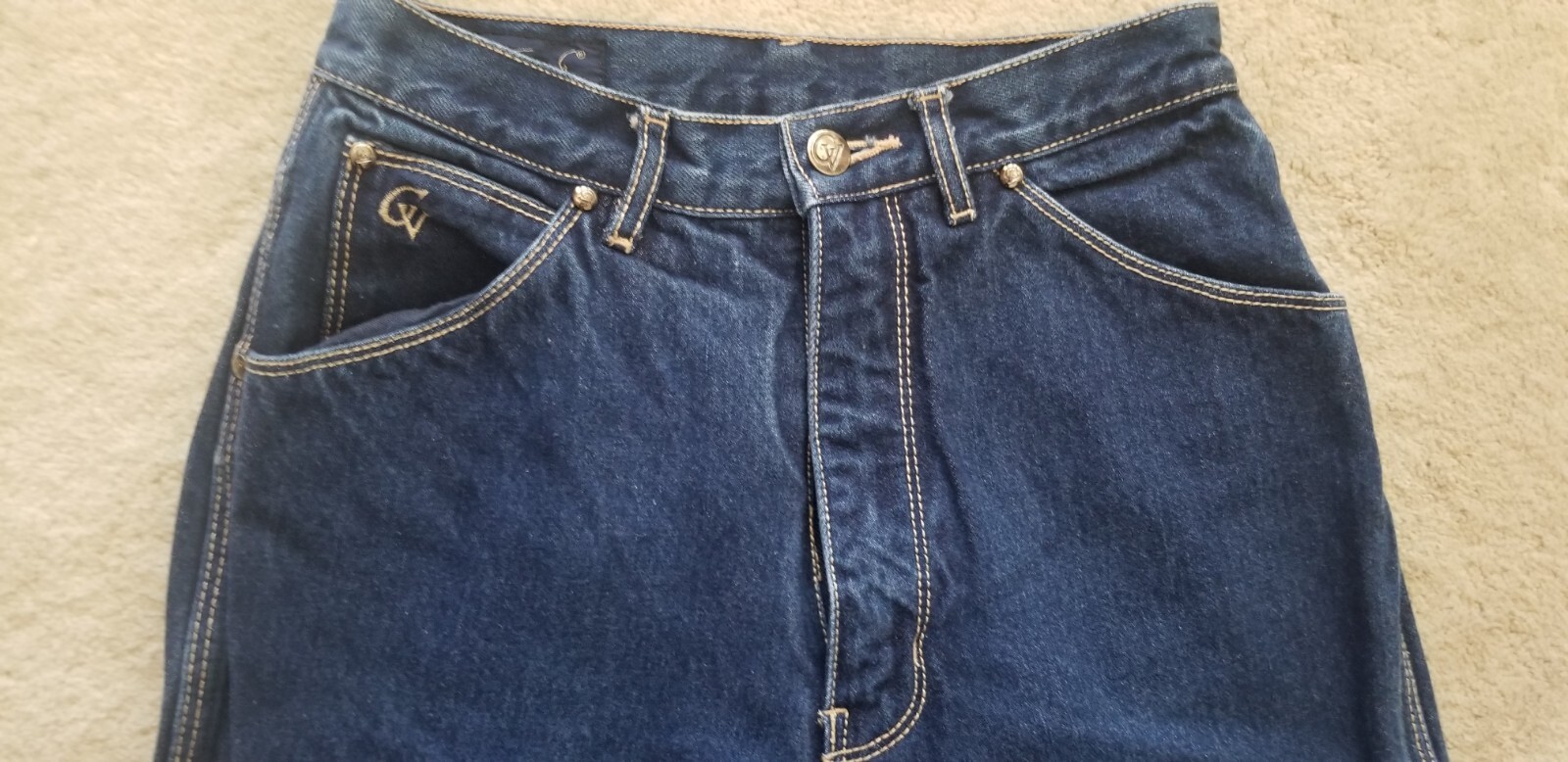 Vintage GLORIA VANDERBILT Jeans 1980’s Size 9 Indigo Denim Straight High Waist