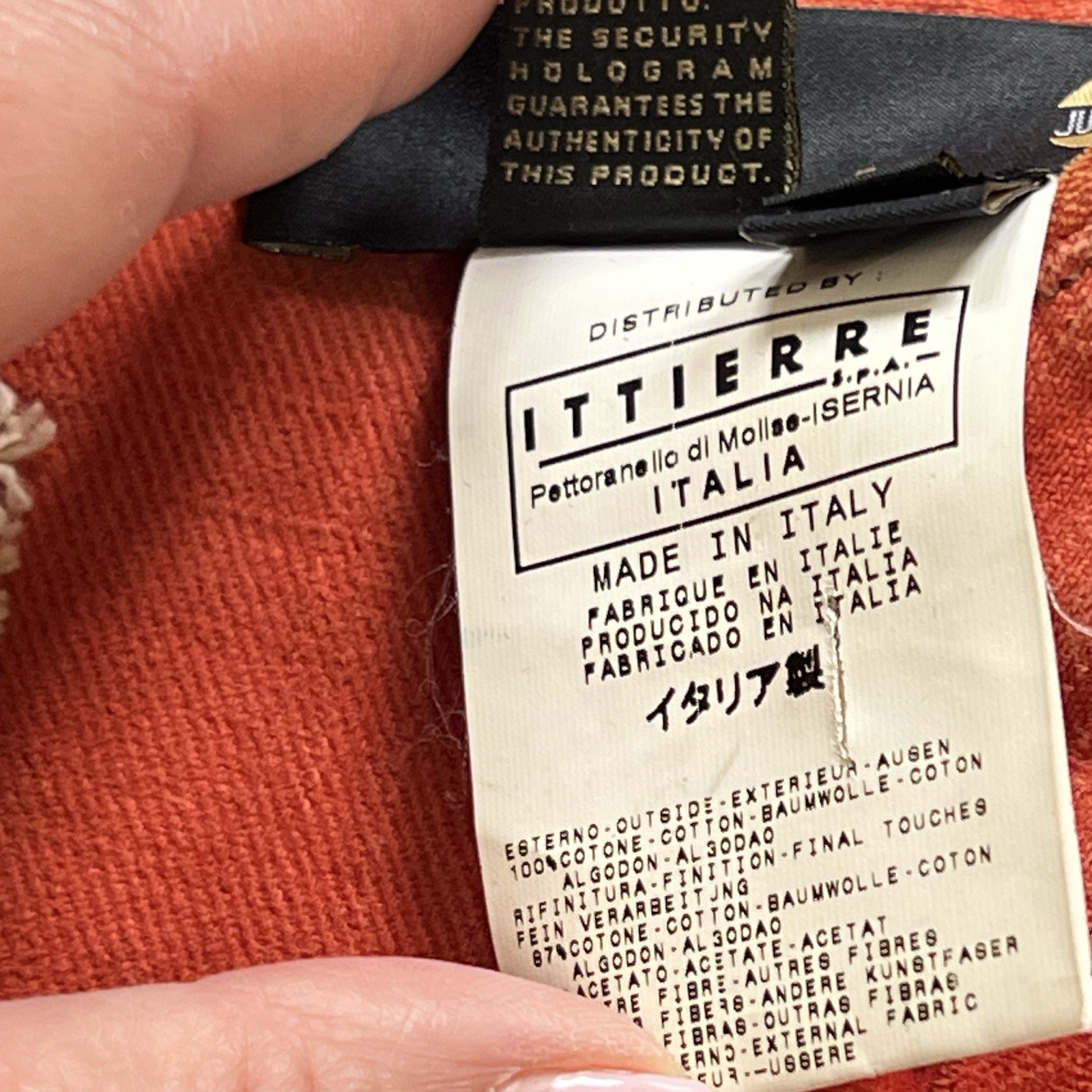 Roberto Cavalli (Just Cavalli ) Orange Buttoned Naval Jacket AW 2006 Collection