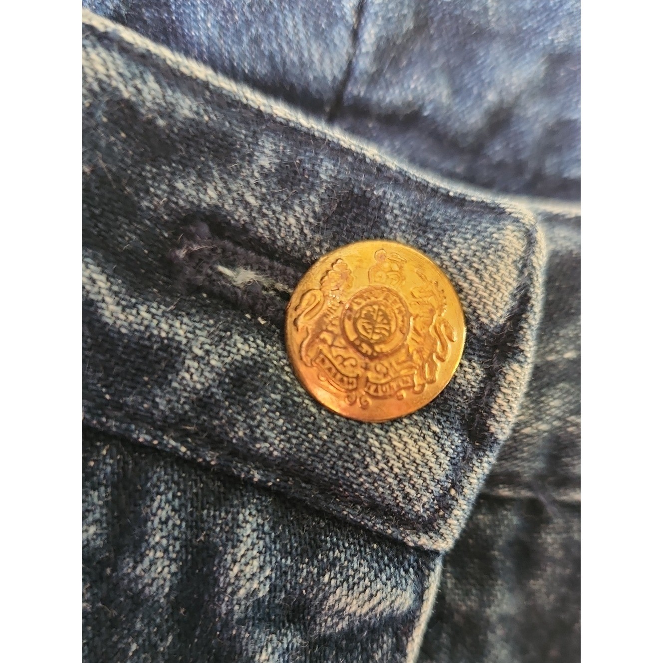 LRL Gold Crest Ralph Lauren Jeans sz 12 Denim Wide Leg Mom 90s Y2K