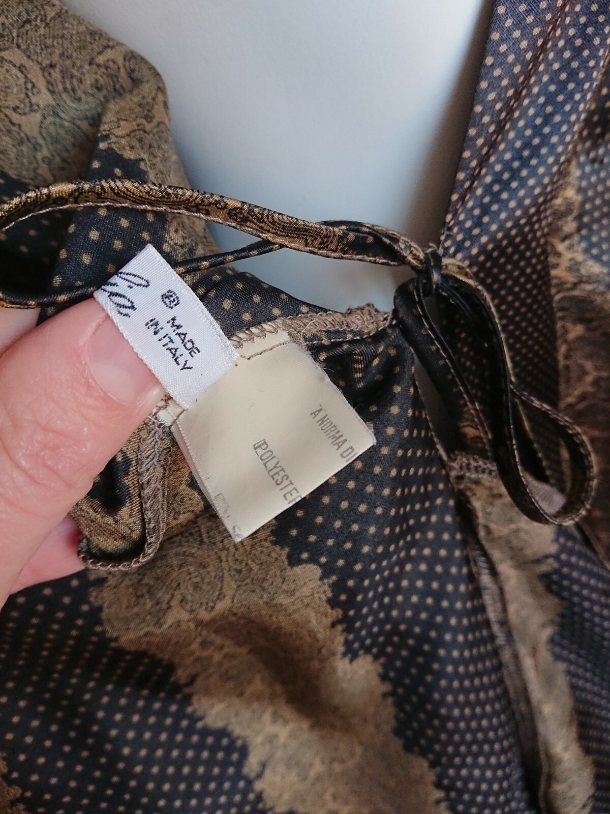 Malia vintage women Front Robe robe Made in Italy size US 2 or S