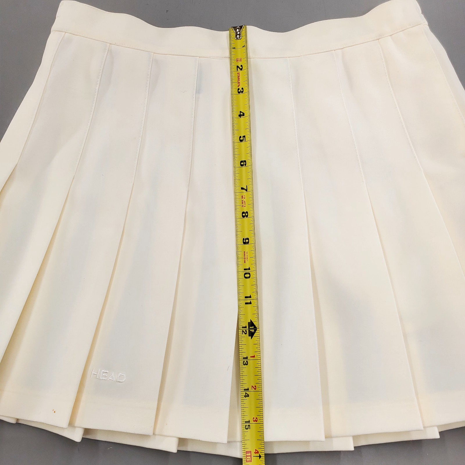 VTG 80s HEAD Sportswear Pleated White Tennis Skirt Pickleball Preppy Courtcore