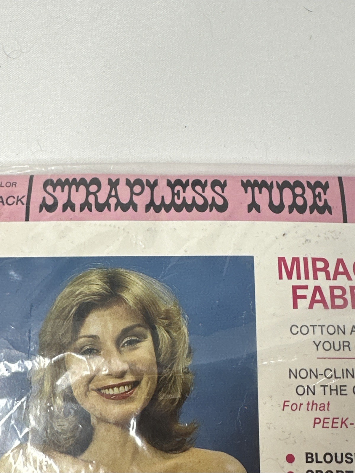 Vintage 1970s Miracle Fabric Strapless Tube Black Bra | Collectors | Sz: 36A/B/C