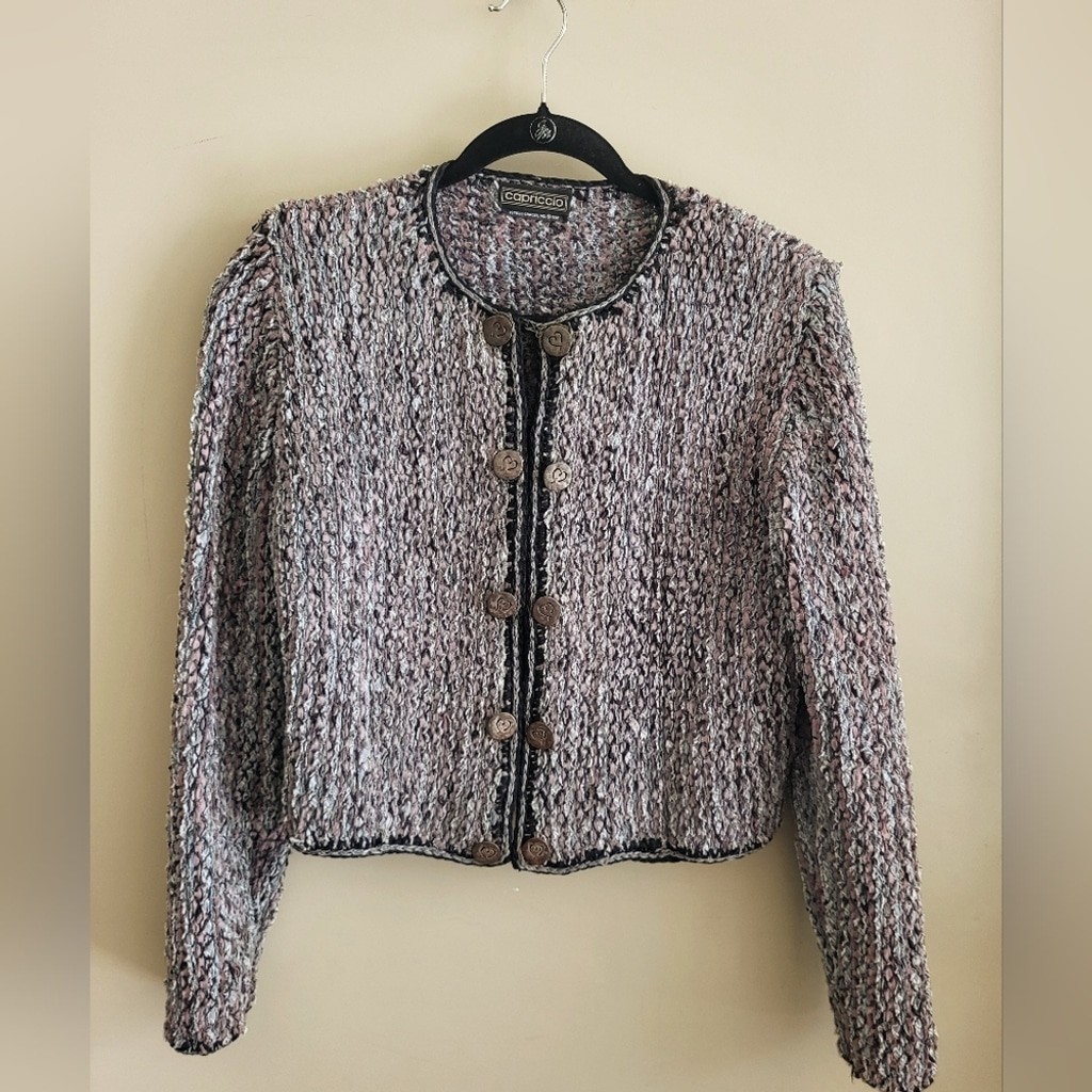 Capriccio by Estelle Gracer Heavy Textured Bouclé Jacket (1997)