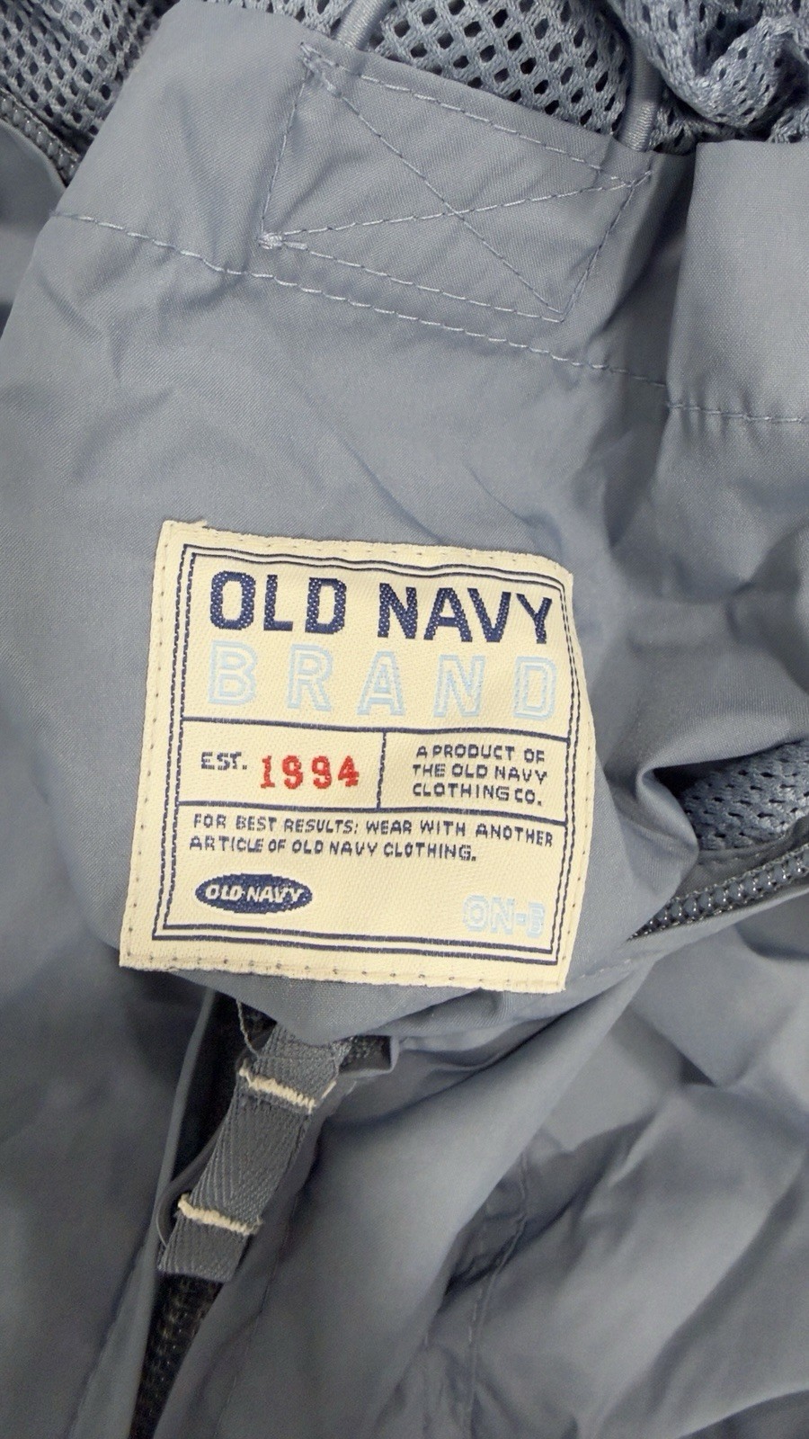 VTG Old Navy 2 Piece Blue Yellow Lining Cotton Track Suit Jacket Pants XXL Y2K