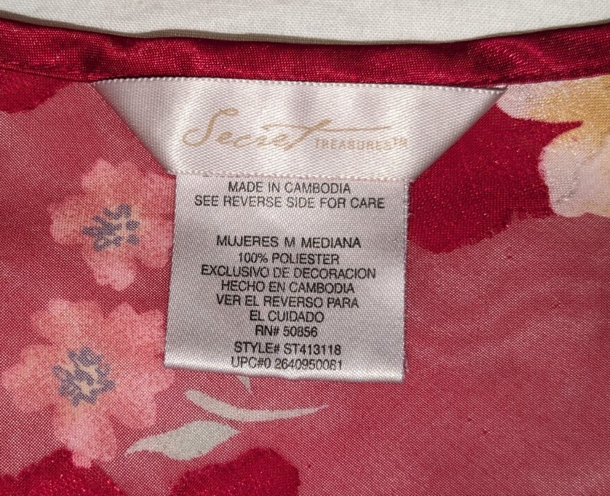 Sexy Secret Treasures Long Gown Sz M Deep Red Sheer Floral Burn Out Slip Dress