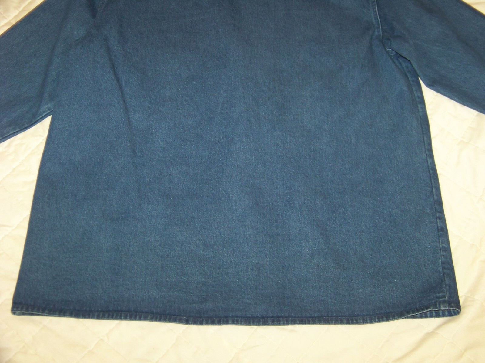 Women’s Vintage Bedford Fair Lifestyle Denim Shirt Jacket – XL – Plush Trim