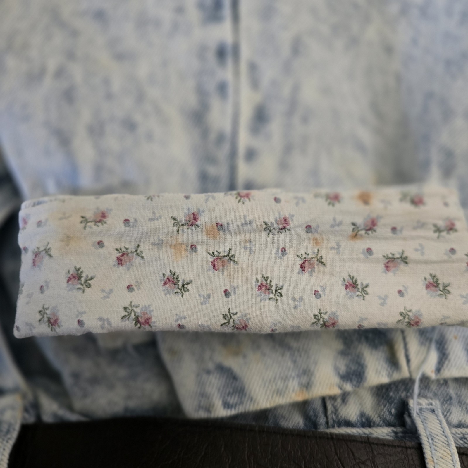 VTG 80s Deadstock Acid Wash Patchwork Mom Jeans PASTA Breaker Sz 13/14 NWT