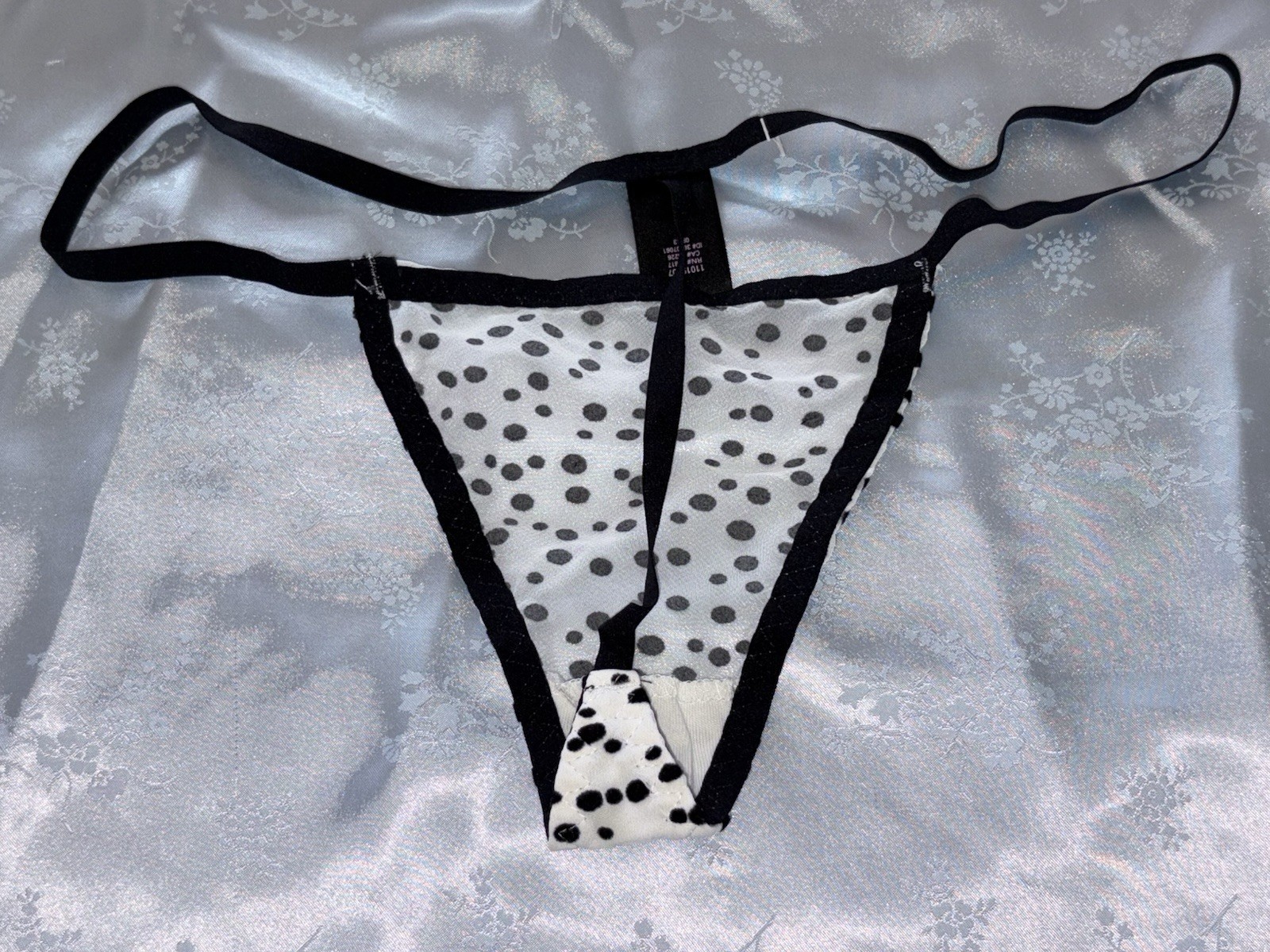 Victoria’s Secret 2013 Polka Dot Sheer S Thong String Bikini Panty J Skimpy