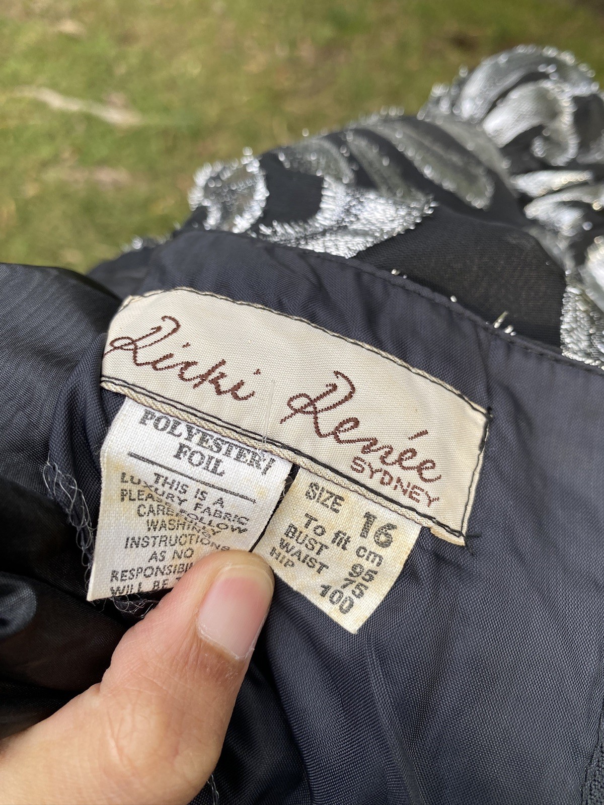 80s True Vintage Ricki Renee Sydney Retro Metallic Funky Pop Icon Dress Archival