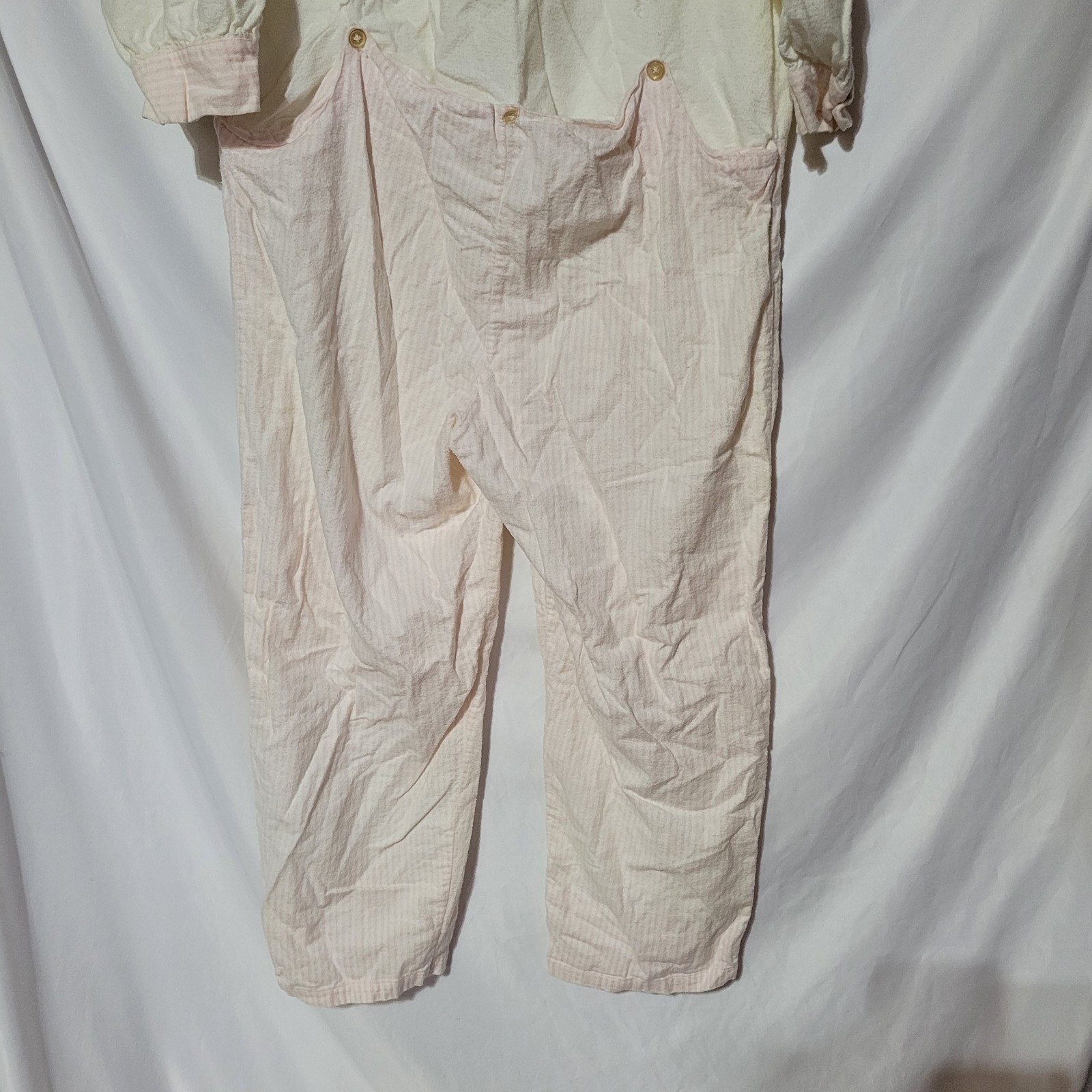 Jodie Arden One Piece Sleeper Pink Ivory Women Large Vintage
