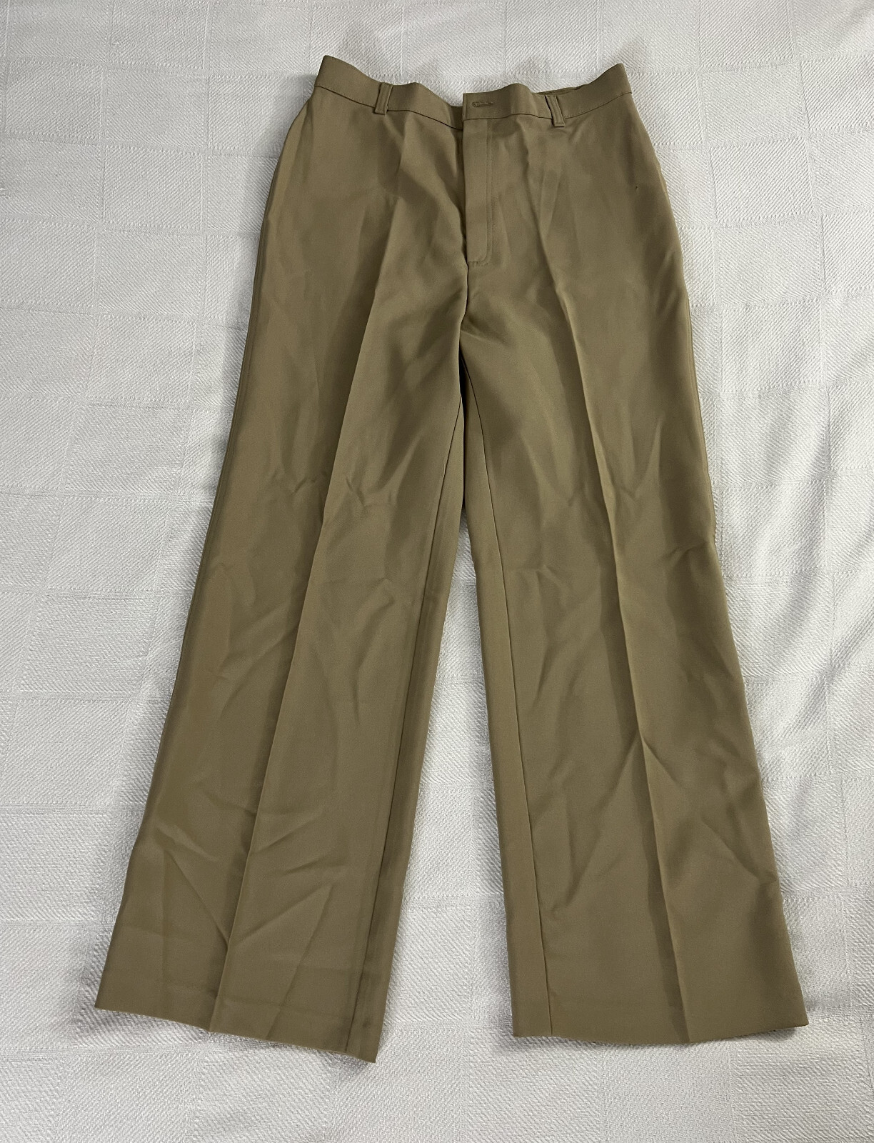 Vintage Levi’s 70s Bend Over Tan Polyester Pants Pockets 18 Levi READ