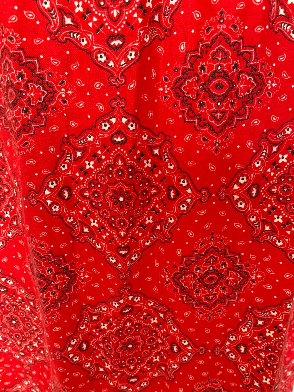 Rare 1970s vintage Geoffrey Beene Bazaar Bandana print Boho Prairie Maxi Dress S
