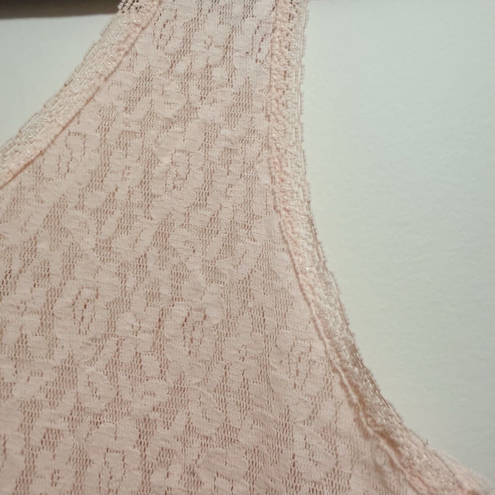 Vintage Coquette Fairy Lingerie Pink Lace Slip Dress With Appliqué Detail