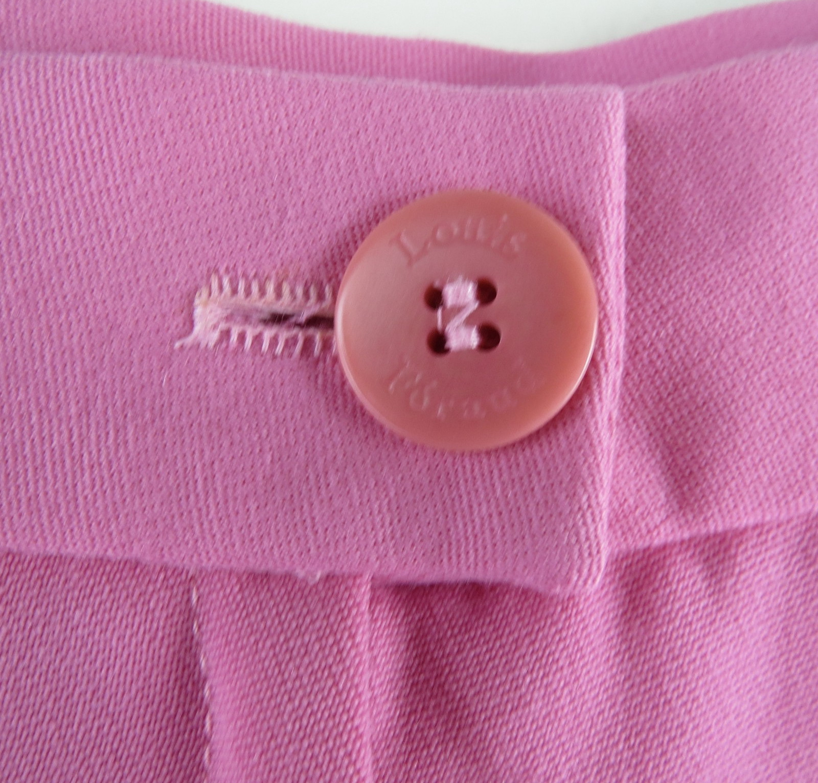 vtg. 80s Louis Feraud Pink Skirt US 10 100% Pure New Wool Tailored Midi Germany
