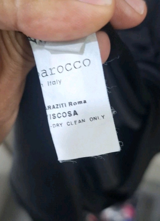 Vintage Rocco Barocco Black Slip Dress 1970s Read Desc