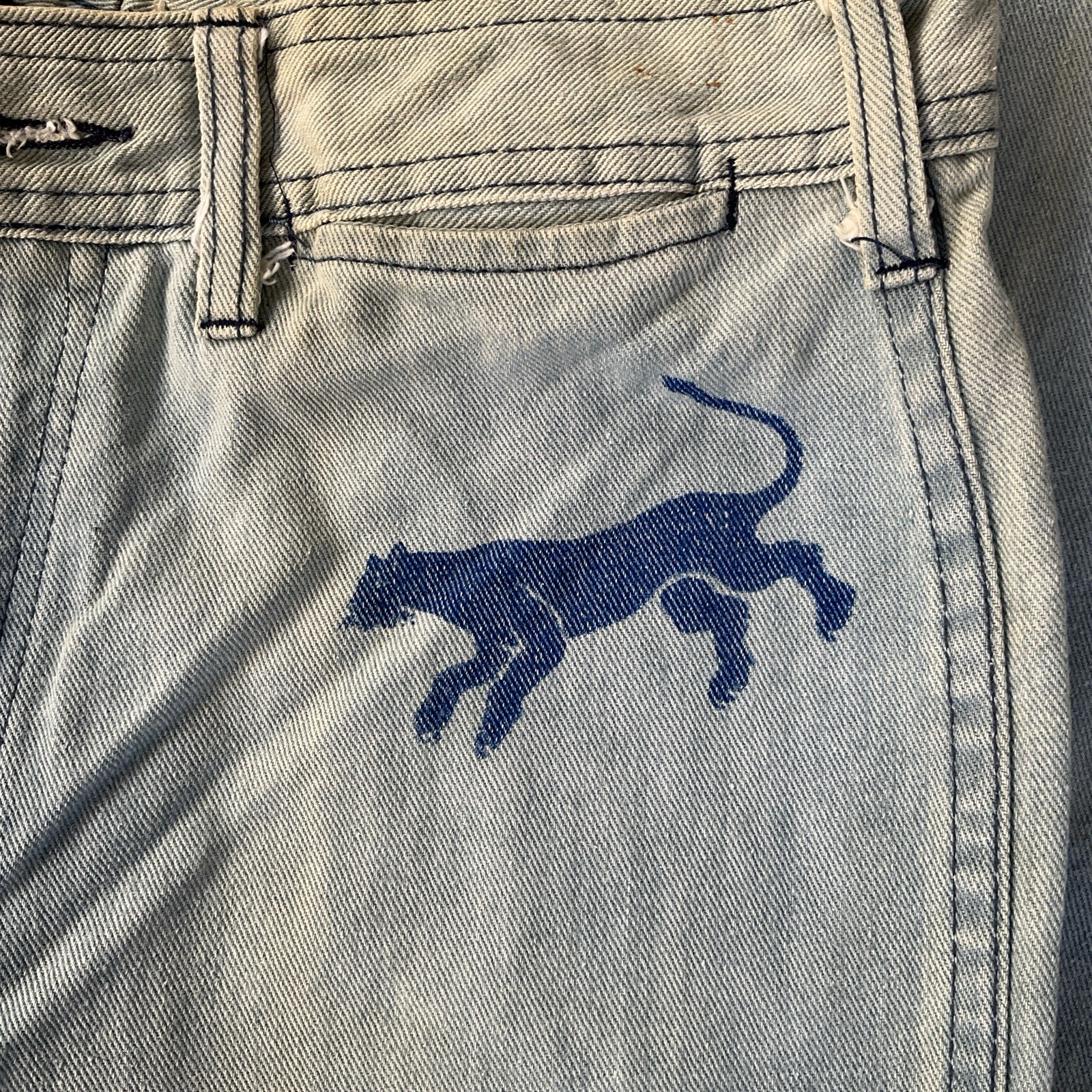 Vintage 70s Faded Glory Bell Bottom Jeans 26×36 Womens Appendagez Flare Hippie