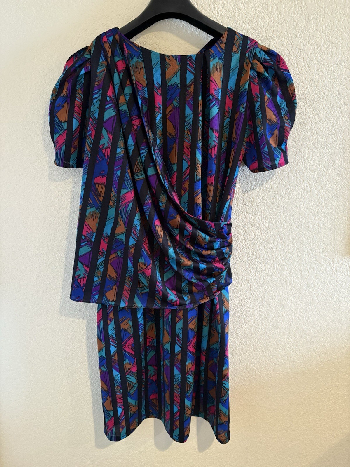 1980s ?vintage? jewel tone dress