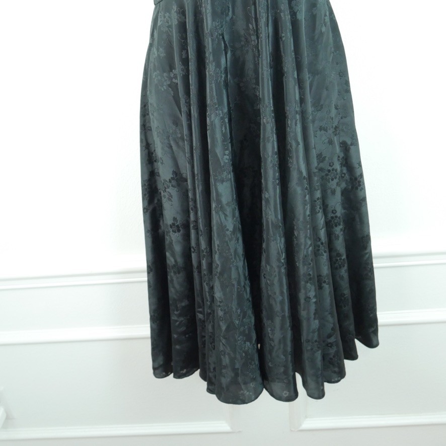 Vintage Retro Halter Dress Pinup Fit Flare Circle Skirt Marilyn Rockabilly M