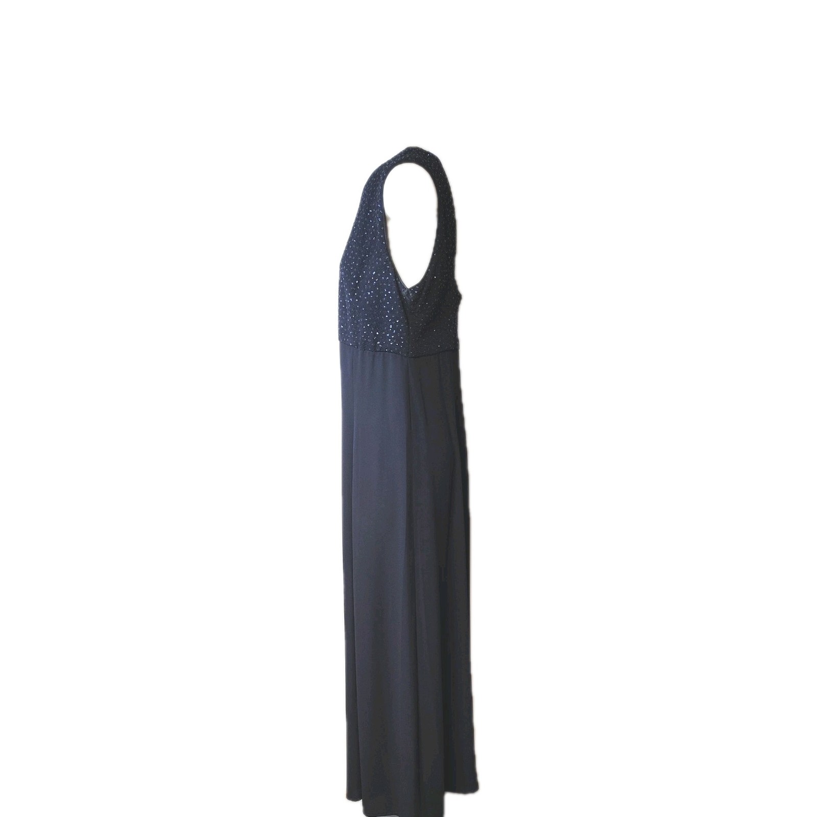 David Warren New York blue Formal Long women’s Dress Gown Sz 16